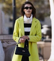 New Look Yellow Unlined Long Formal Coat